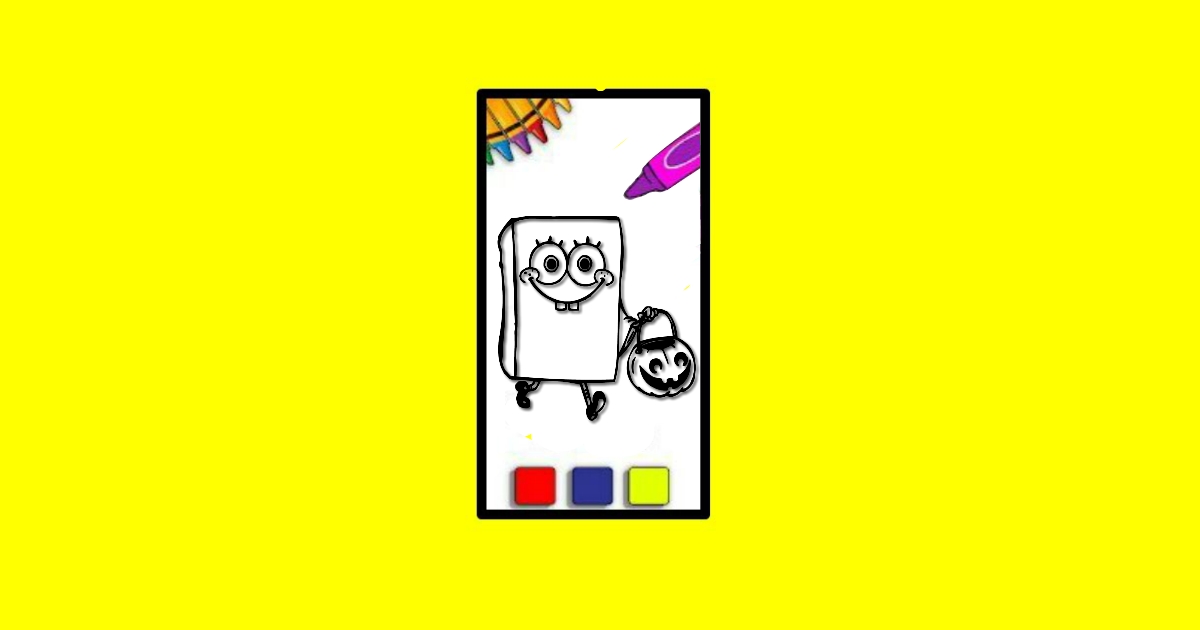 SpobgeBob Halloween Coloring Book